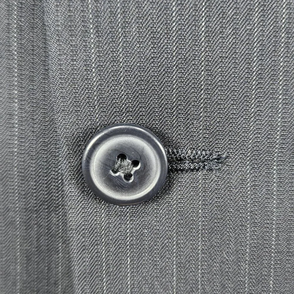 Haggar Navy Suit Up System 2 Button Notch Vented Full 2 Piece Set 46L (36x32)